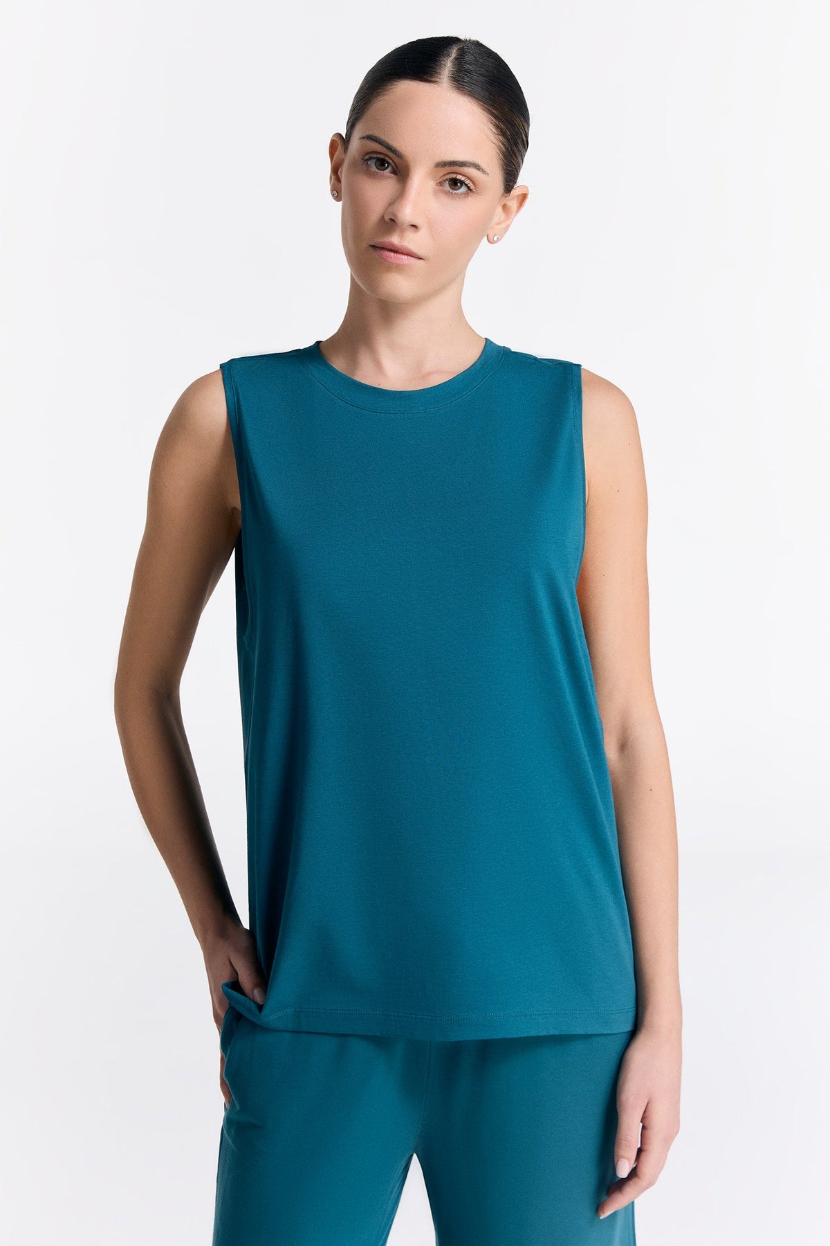 TENCEL™ Active Women's Top High Neck, Dragonfly — True North