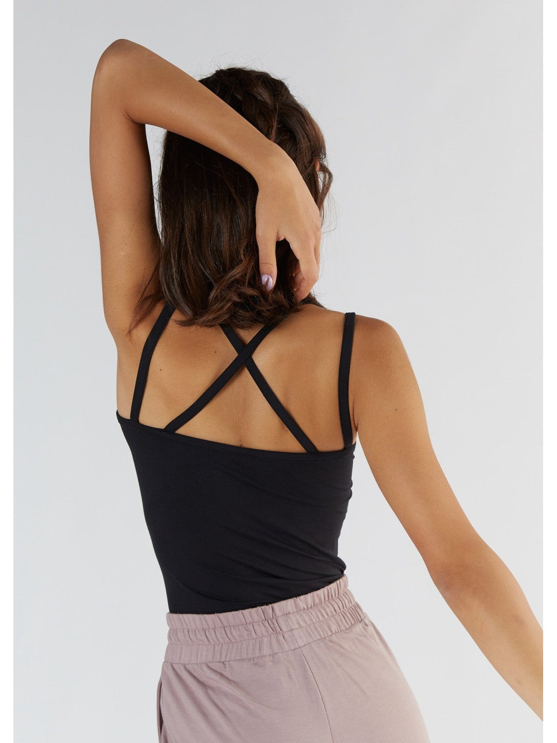 TENCEL™ Active Women's Strappy Top, Black — True North, view 2