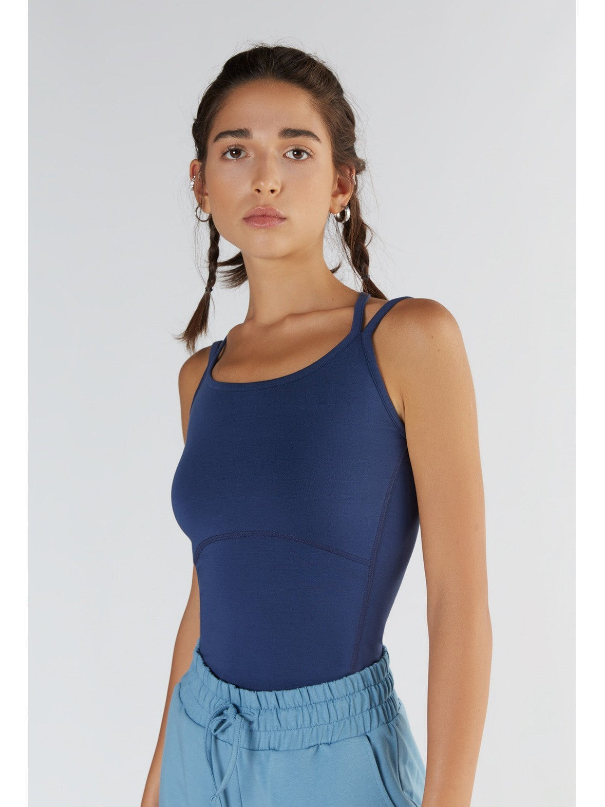 TENCEL™ Active Women's Strappy Top, Navy — True North