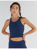 Women's Crop Top, Navy