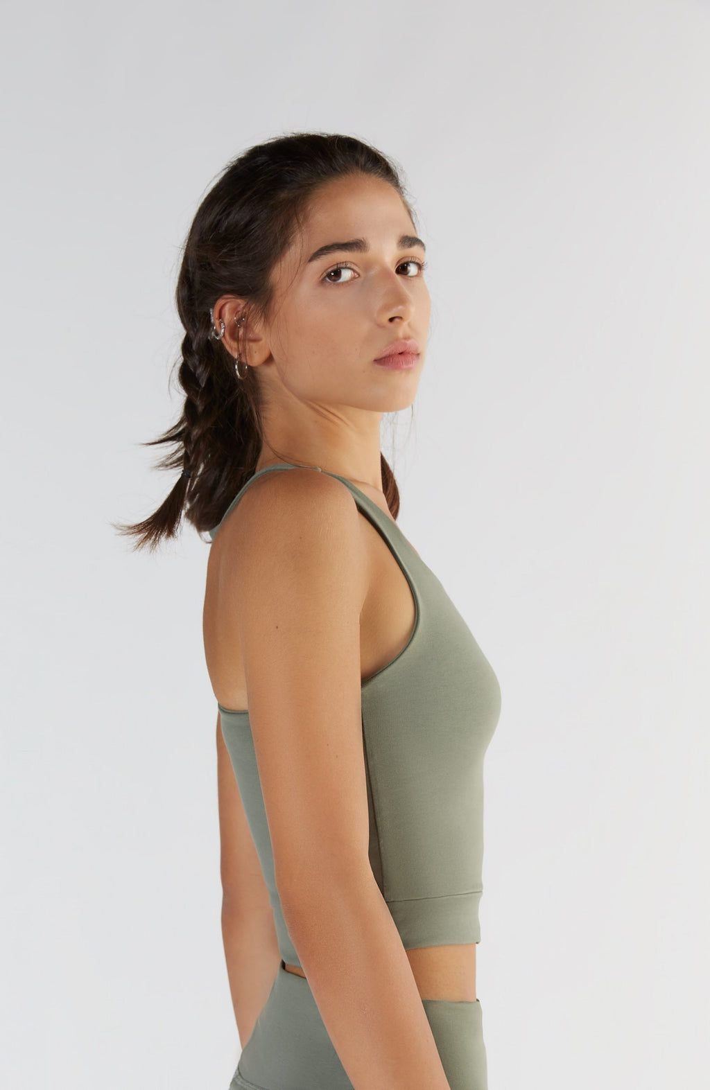 Women's Crop Top, Light Green