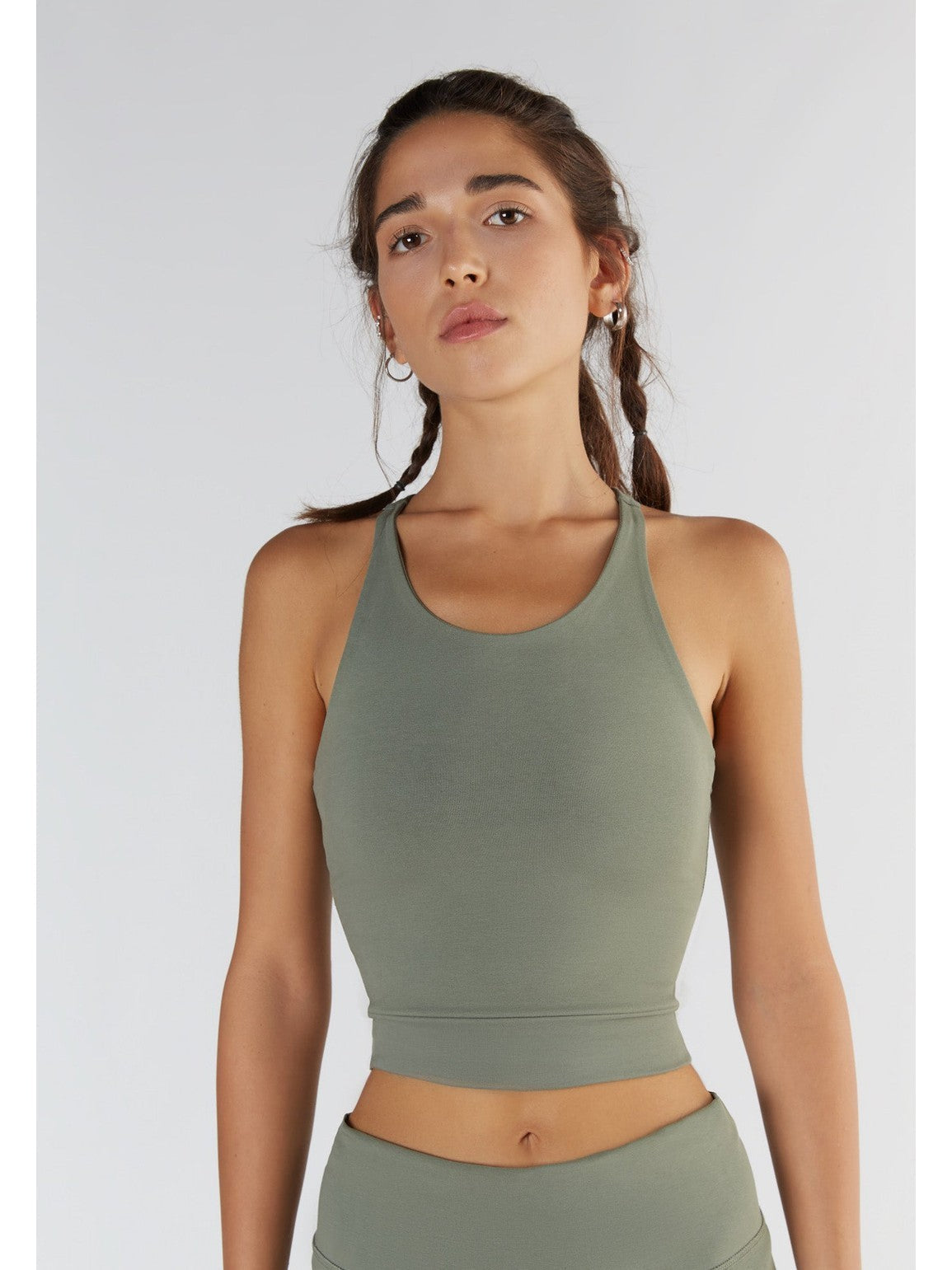 Women's Crop Top, Light Green
