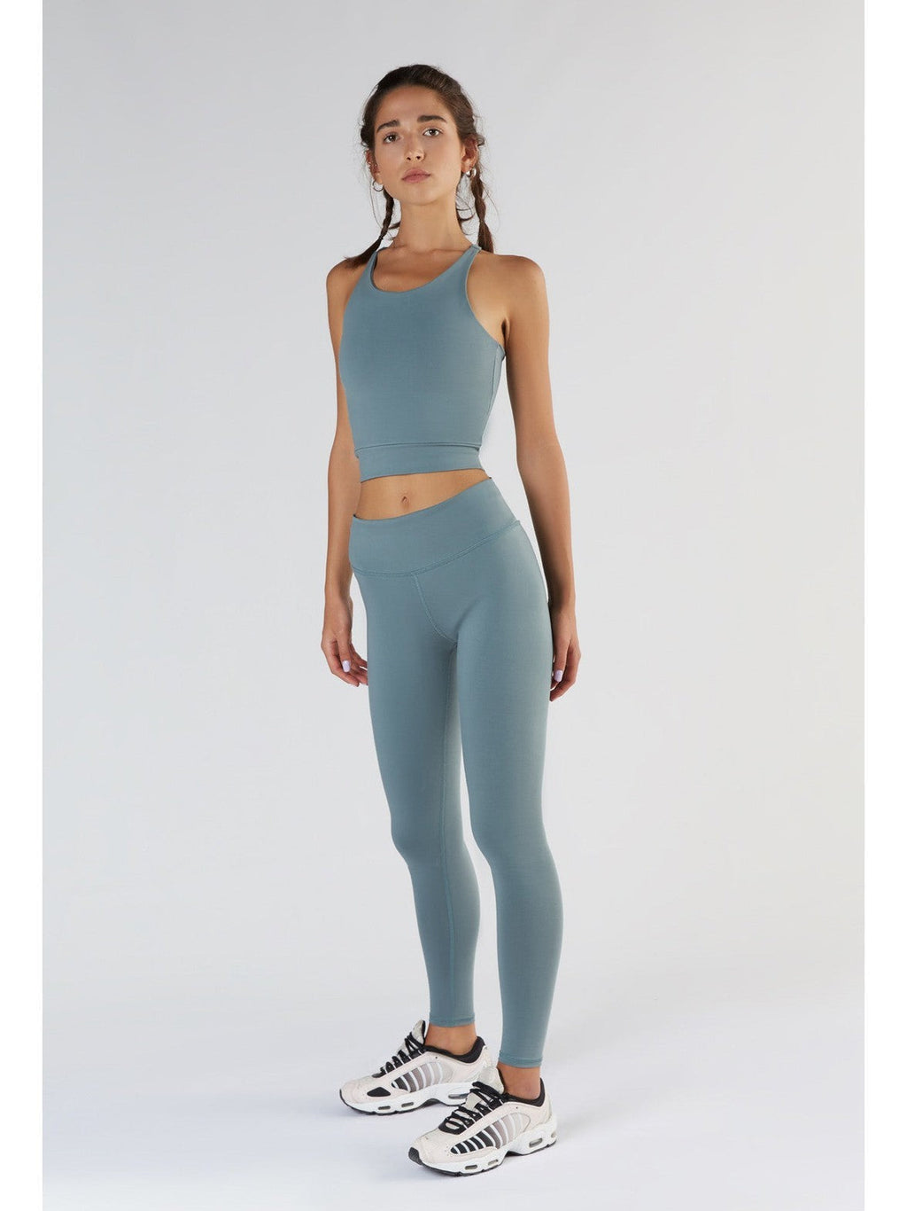 Women's Crop Top, Light Grey