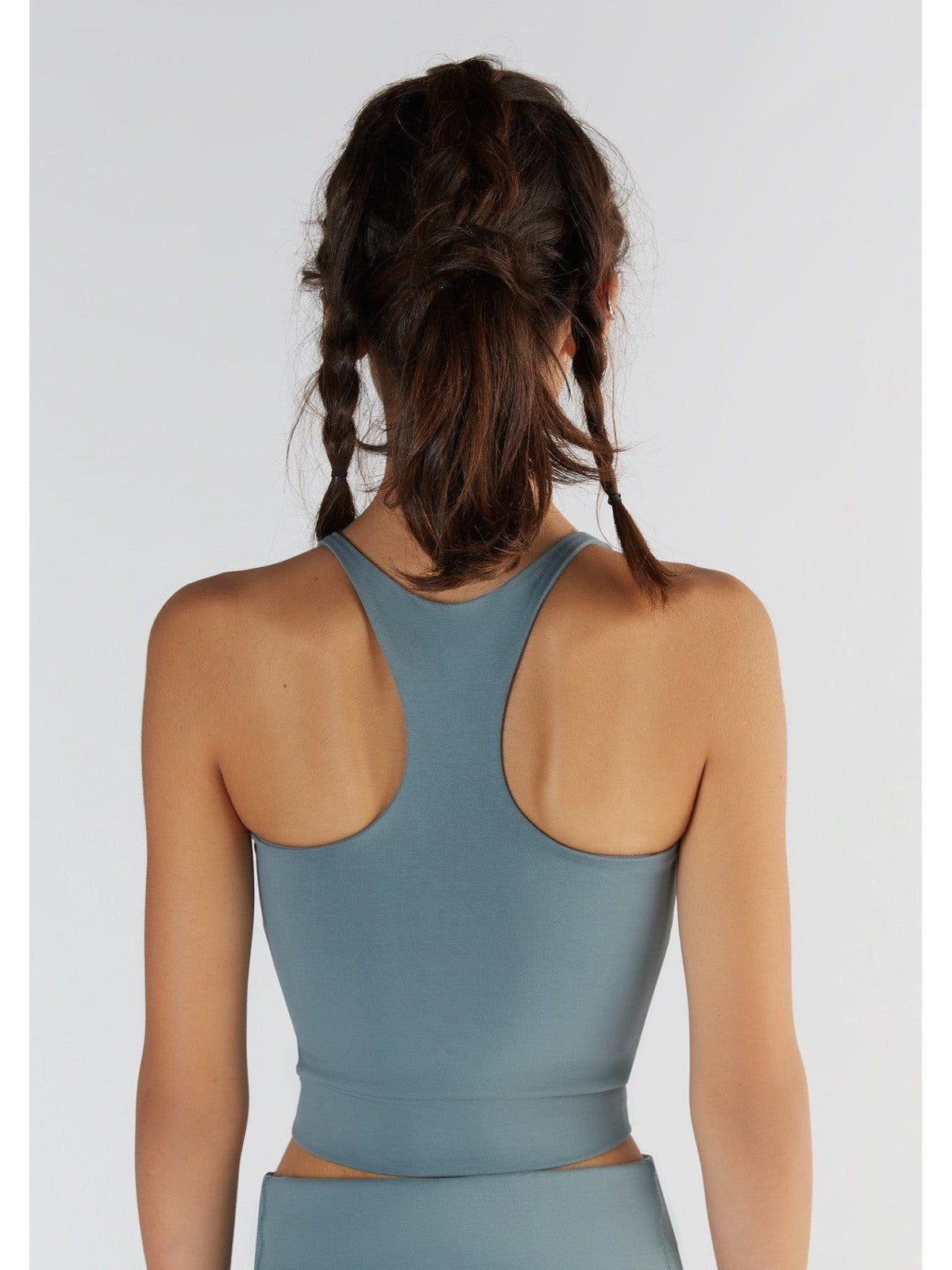 Women's Crop Top, Light Grey