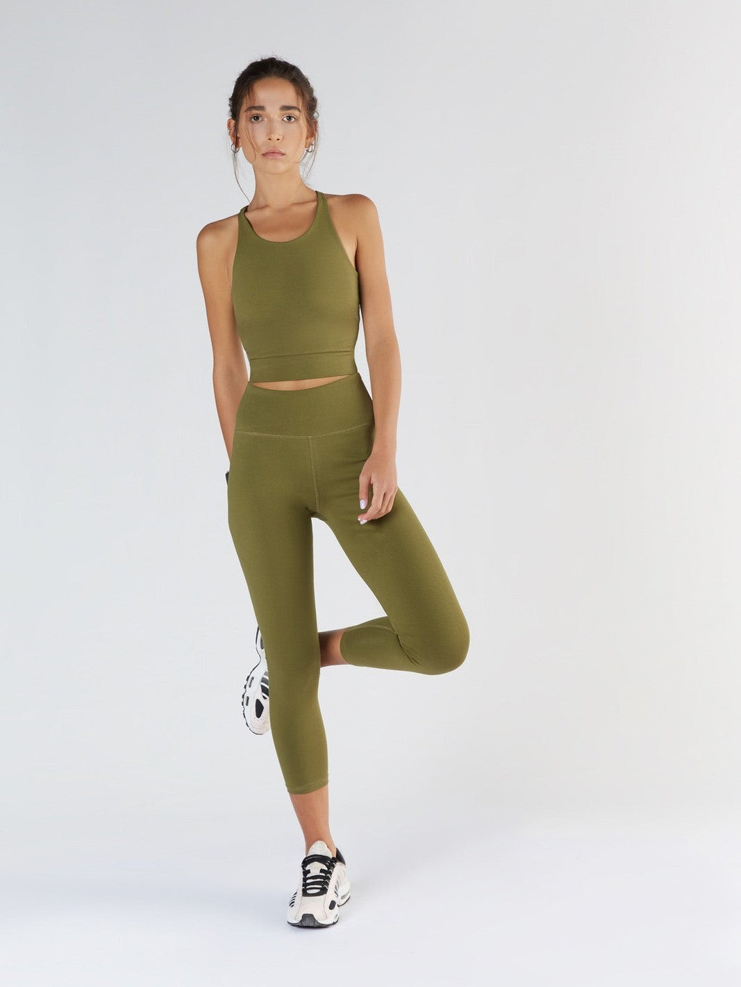 Women's Crop Top, Olive