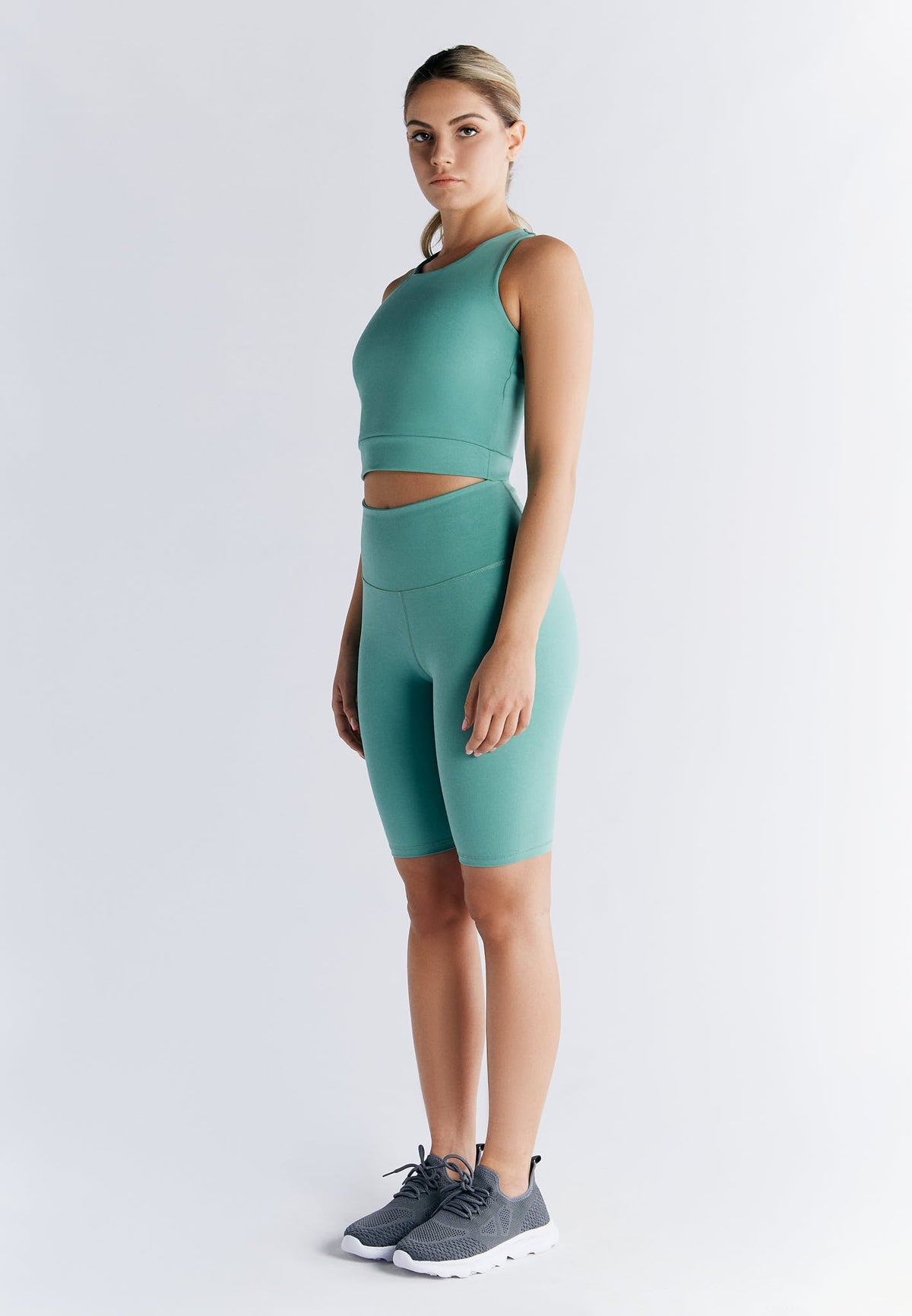 Women's Crop Top, Malachite Green — True North, view 5