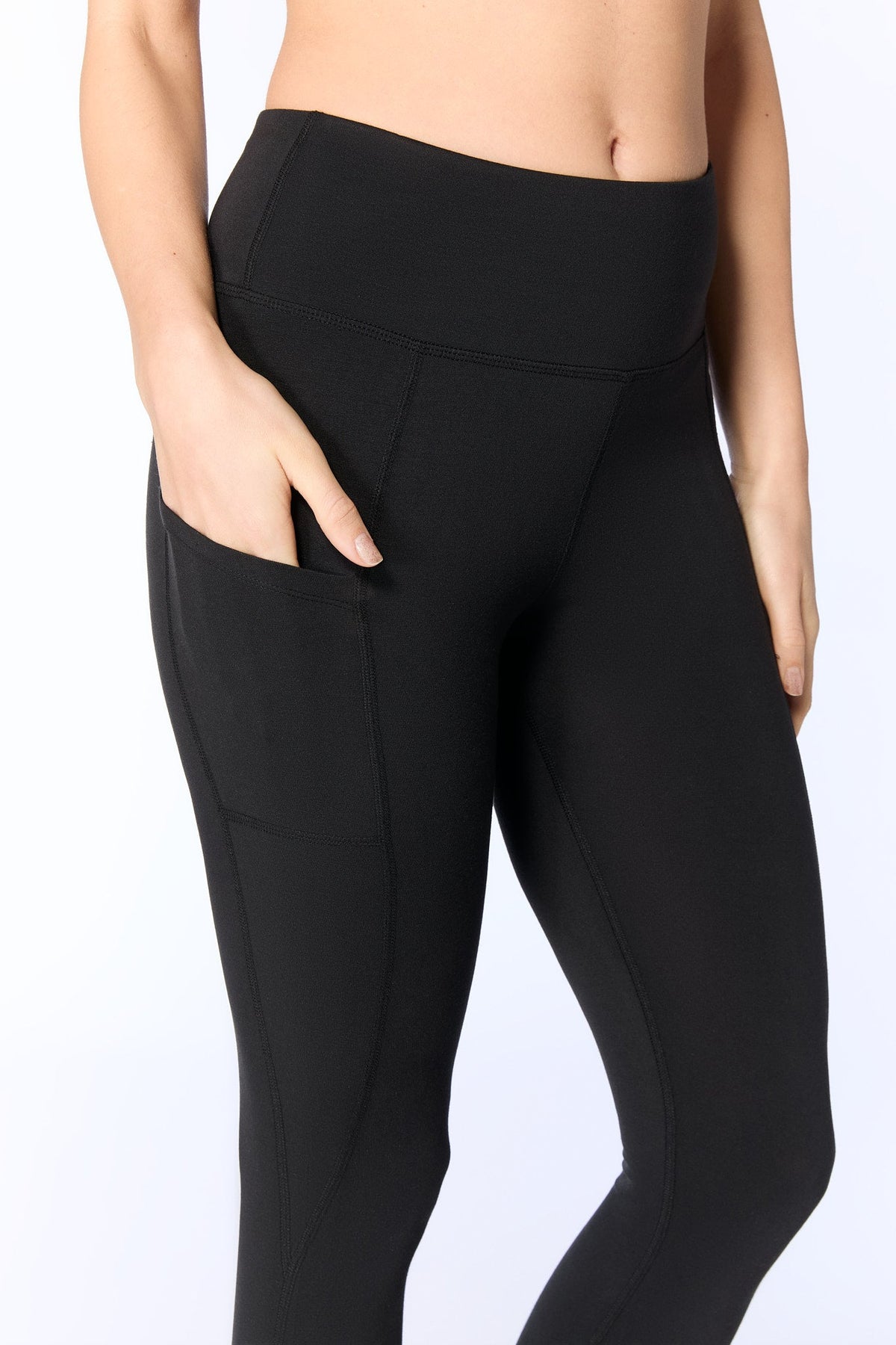 Women's Leggings, Black — True North, view 3