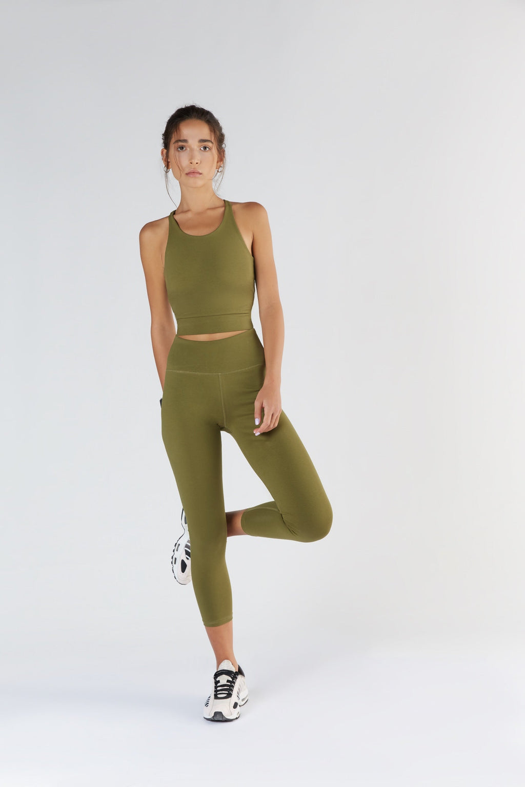 Women's 7/ 8 Leggings Recycled, Olive