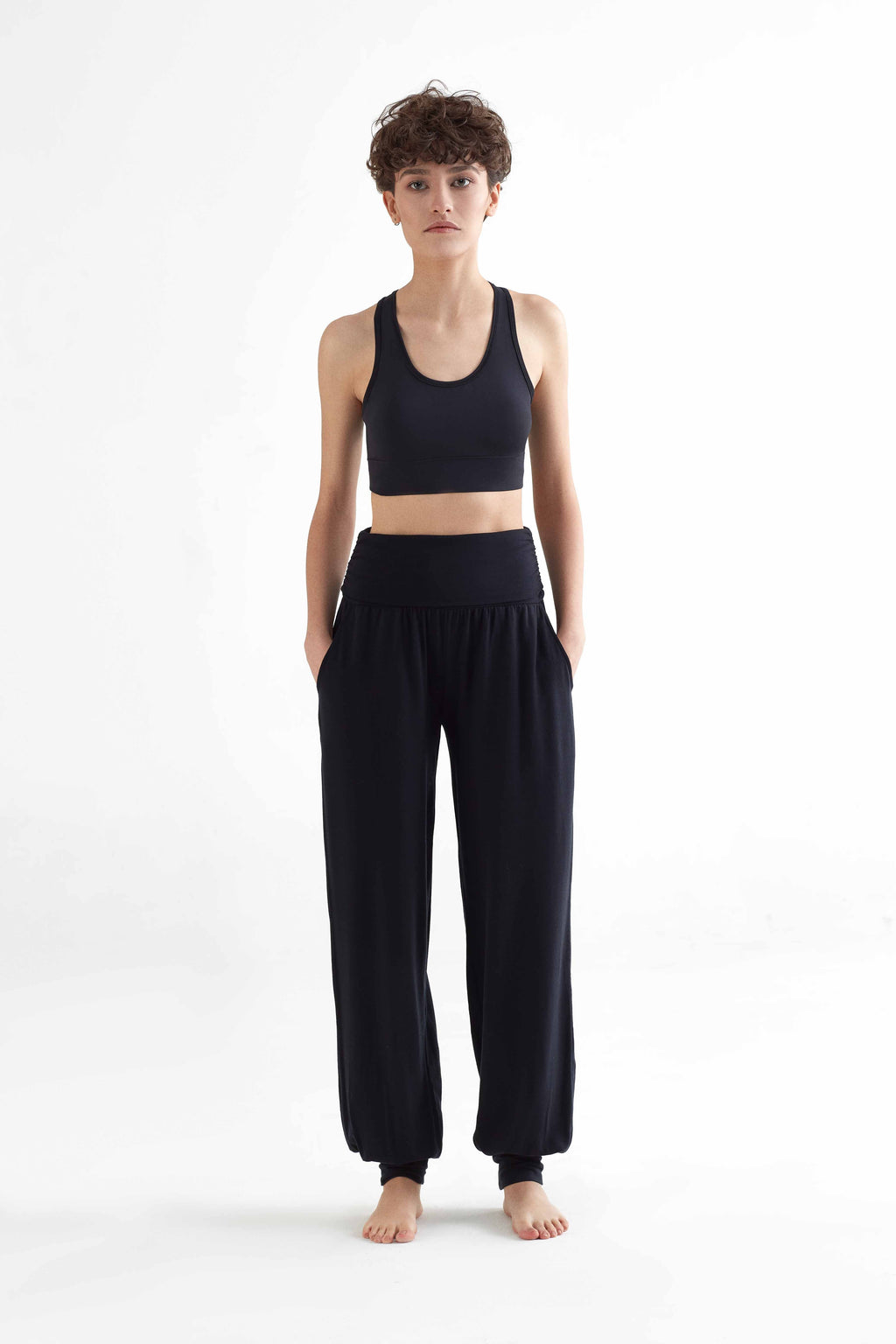 TENCEL™ Women's Yoga Trousers, Black