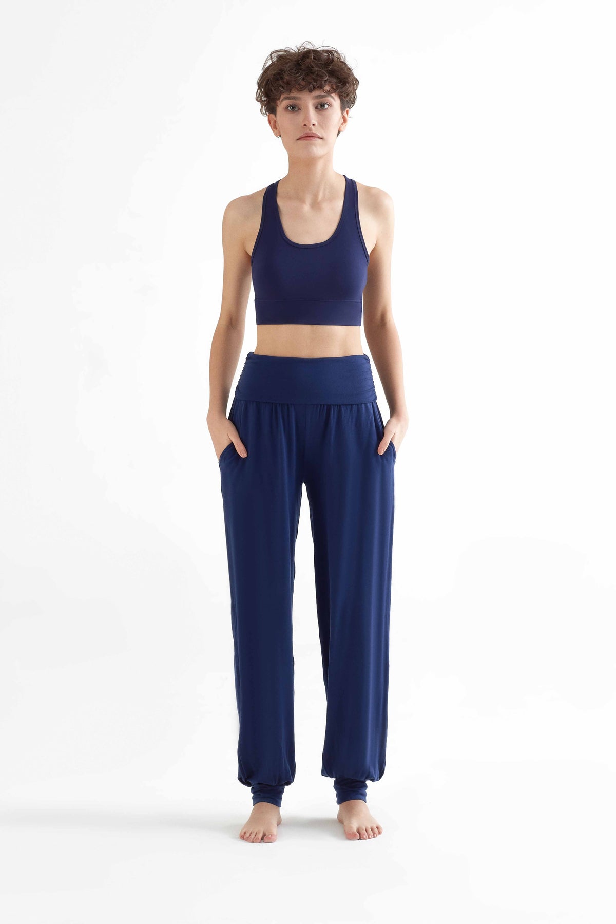 TENCEL™ Women's Yoga Trousers, Navy