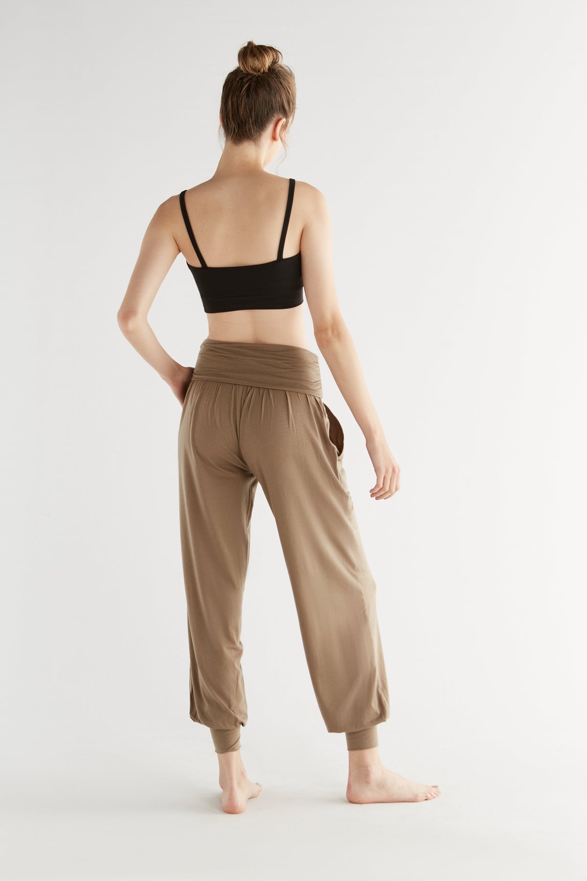 TENCEL™ Women's Yoga Trousers, Mink