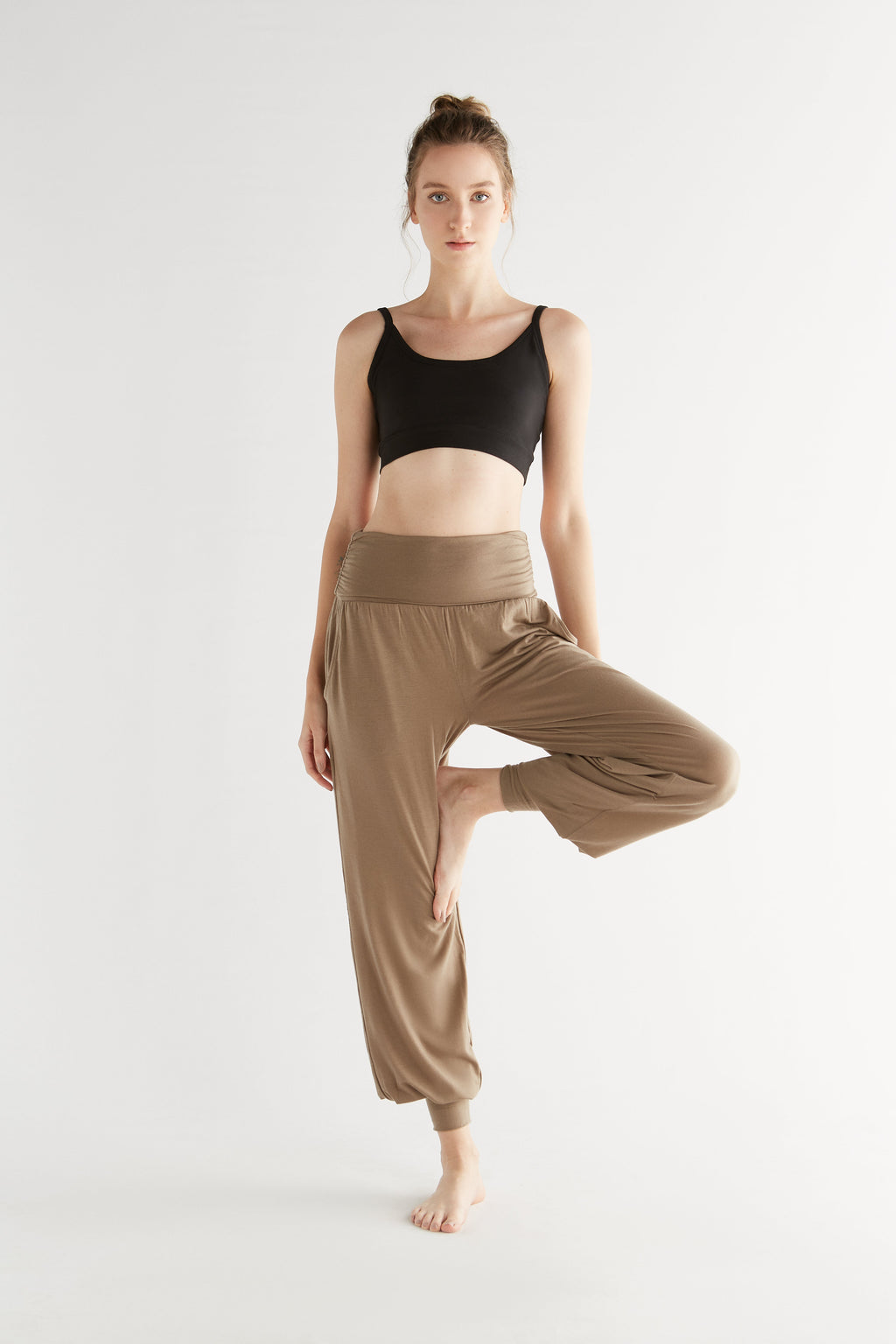 TENCEL™ Women's Yoga Trousers, Mink