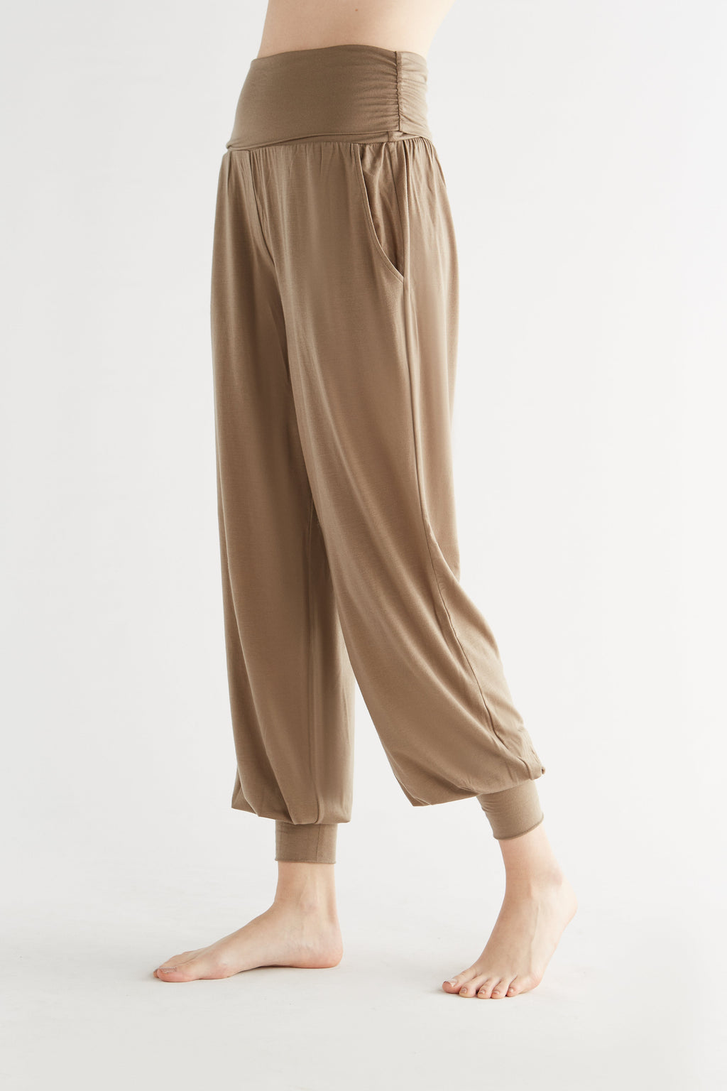 TENCEL™ Women's Yoga Trousers, Mink