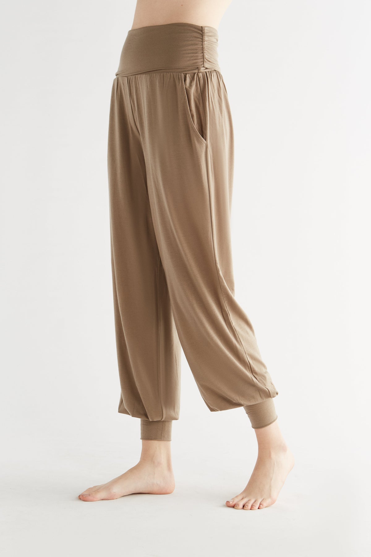 TENCEL™ Women's Yoga Trousers, Mink