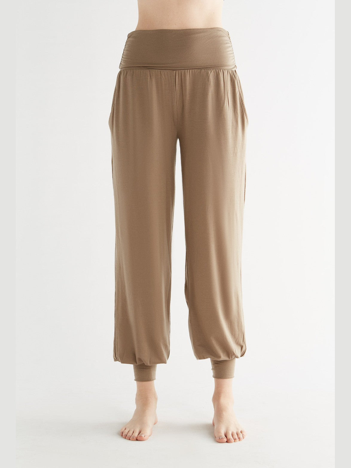 TENCEL™ Women's Yoga Trousers, Mink