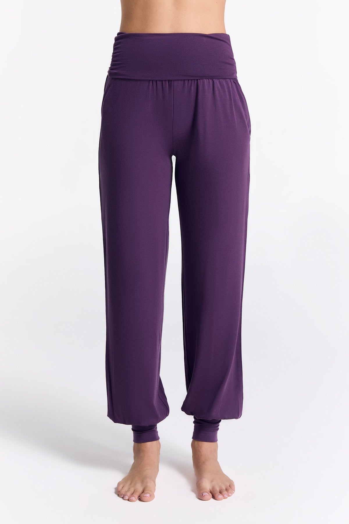 TENCEL™ Yoga Trousers, Wineberry — True North