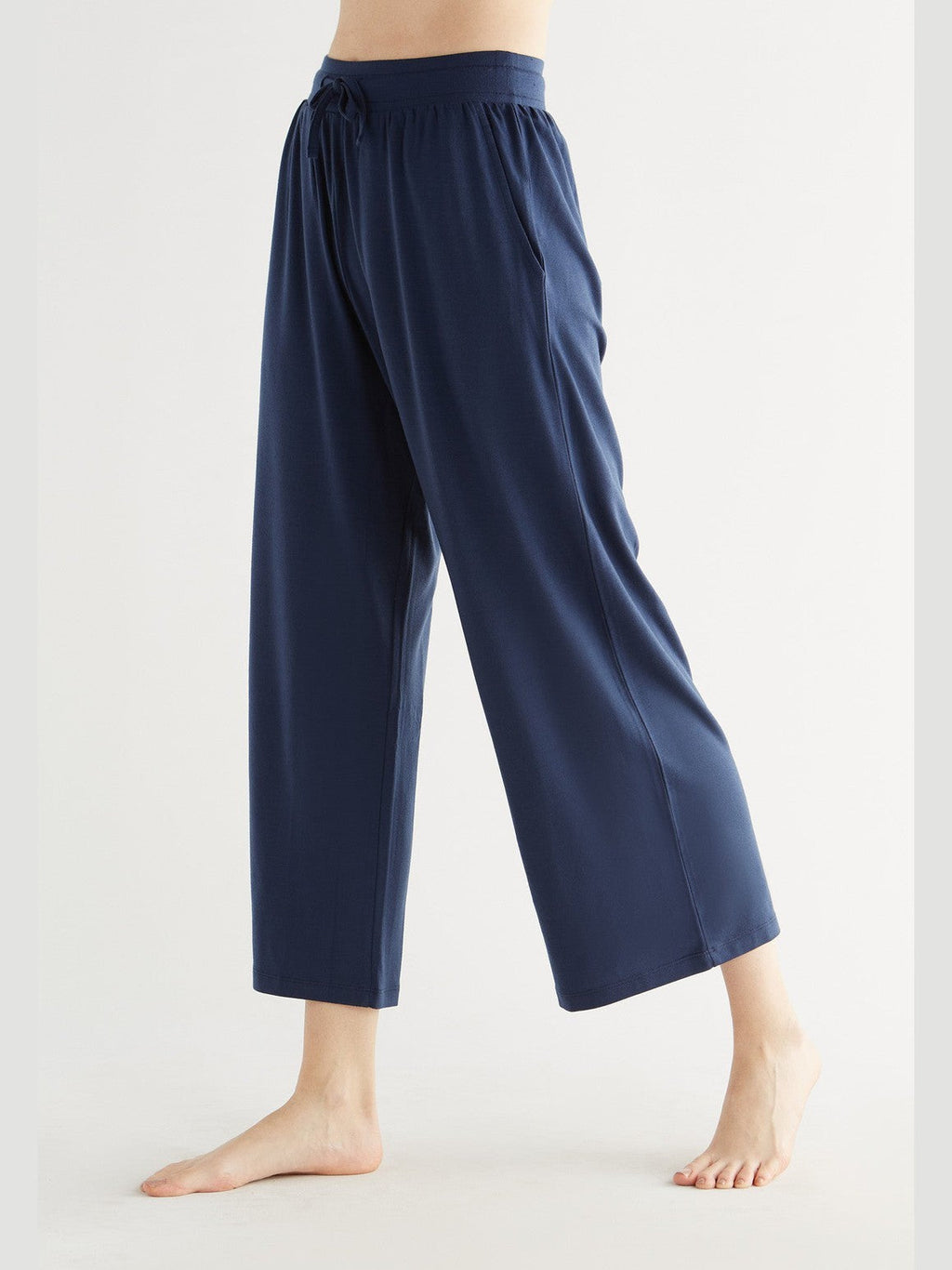 TENCEL™ Women's Wide Leg Trousers, Navy