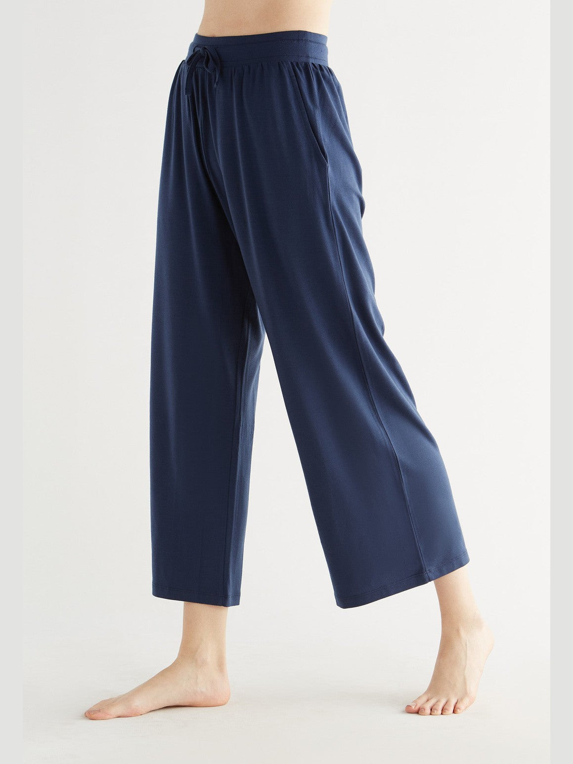 TENCEL™ Women's Wide Leg Trousers, Navy