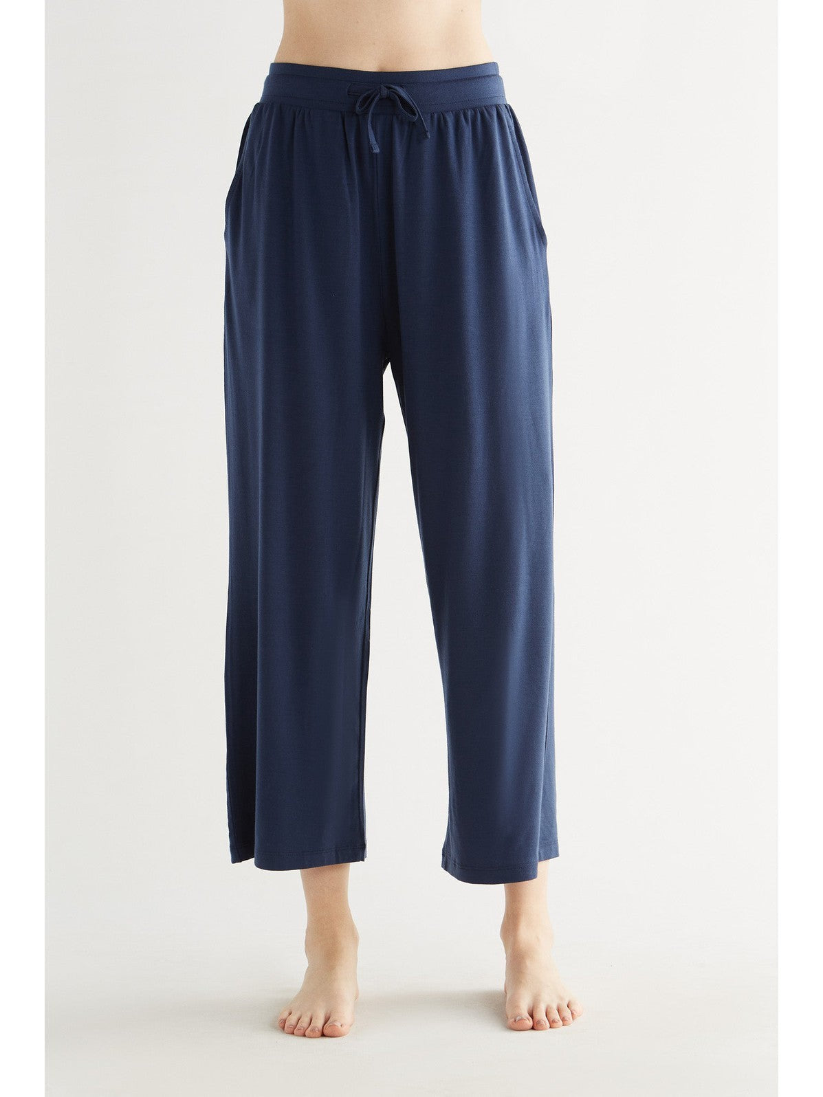 TENCEL™ Women's Wide Leg Trousers, Navy