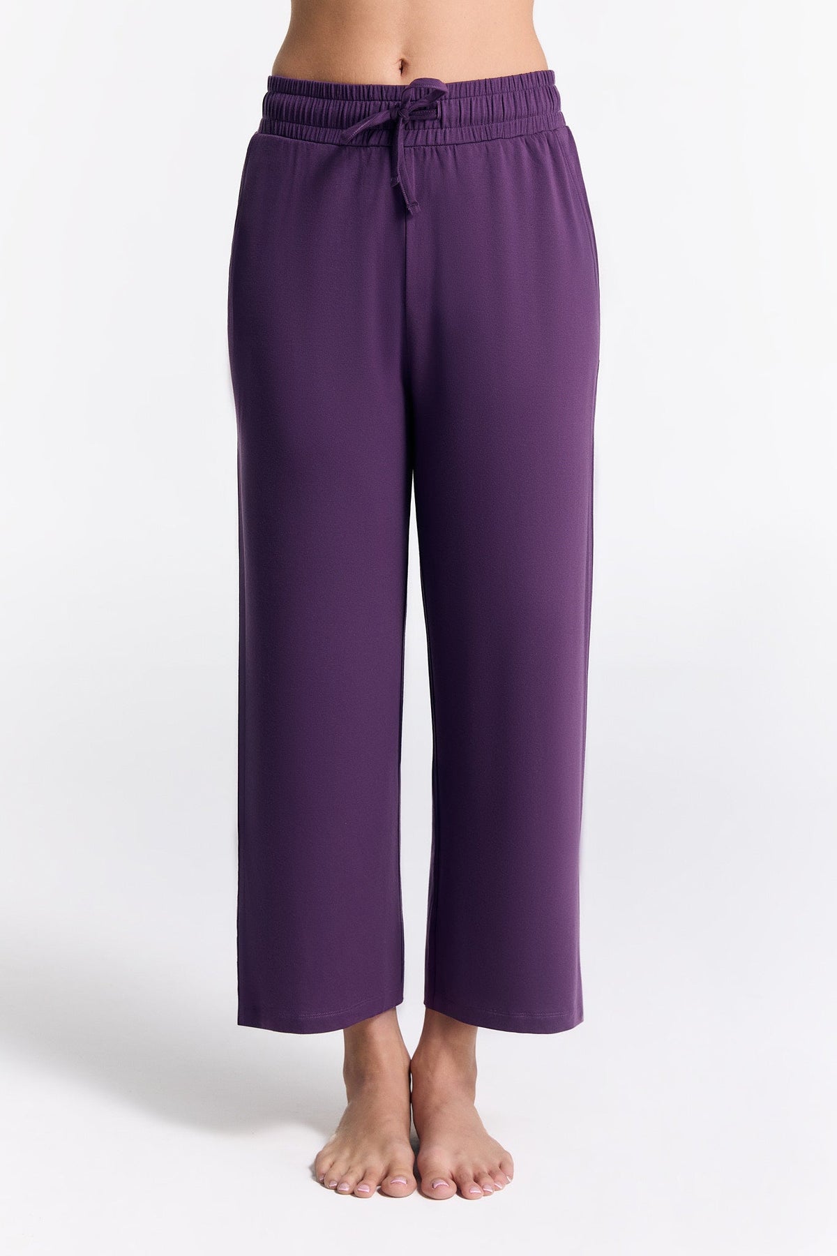 TENCEL™ Women's Wide Leg Trousers, Wineberry — True North