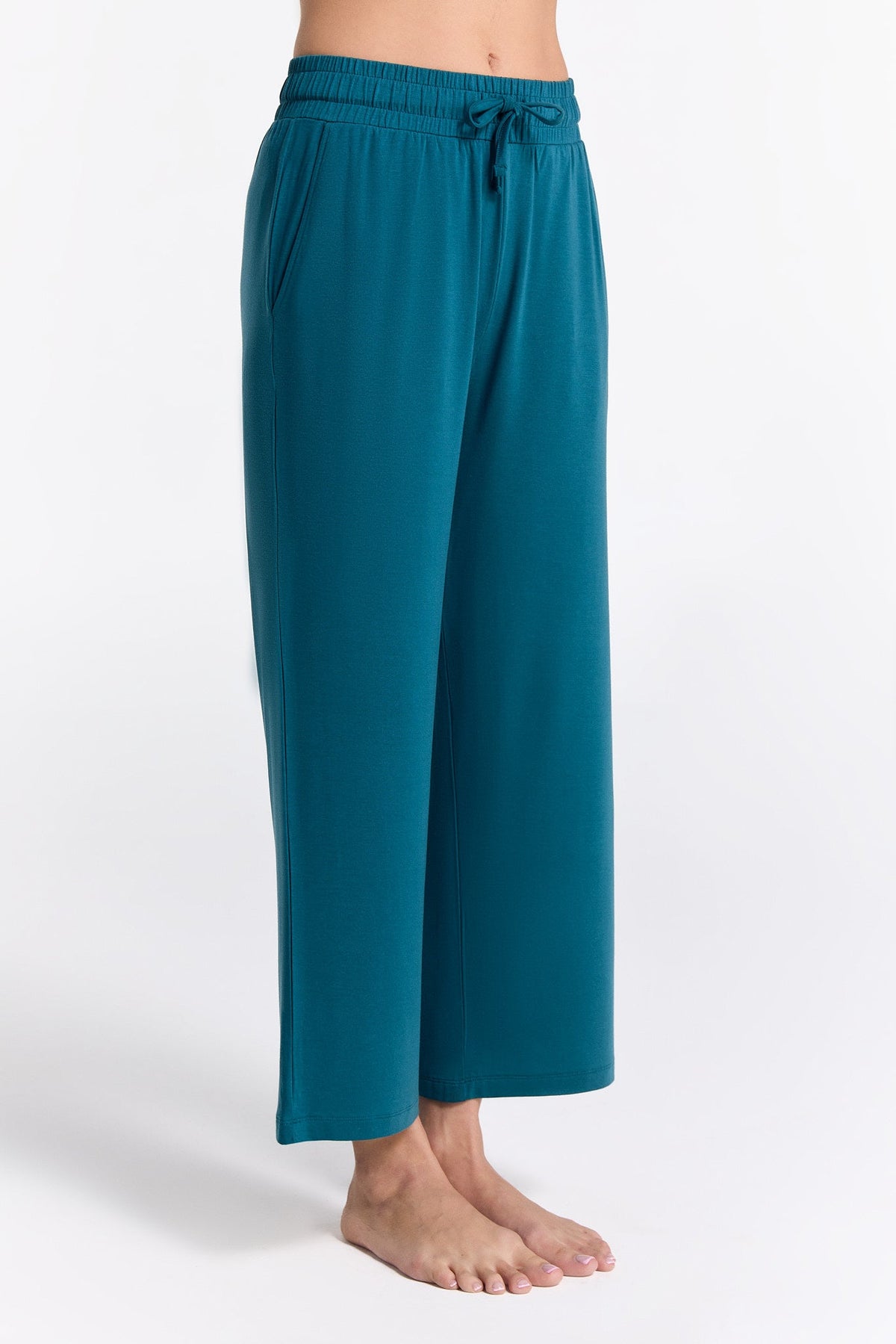 TENCEL™ Women's Wide Leg Trousers, Dragonfly — True North, view 2