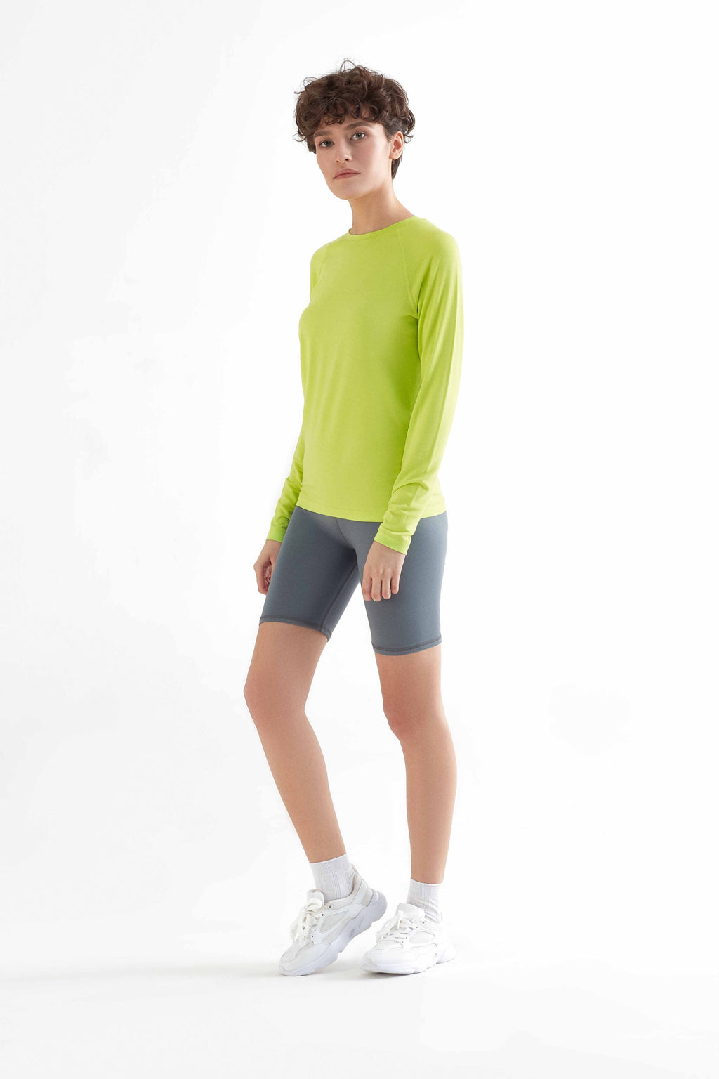 Women's Cycling Shorts Recycled, Light Grey