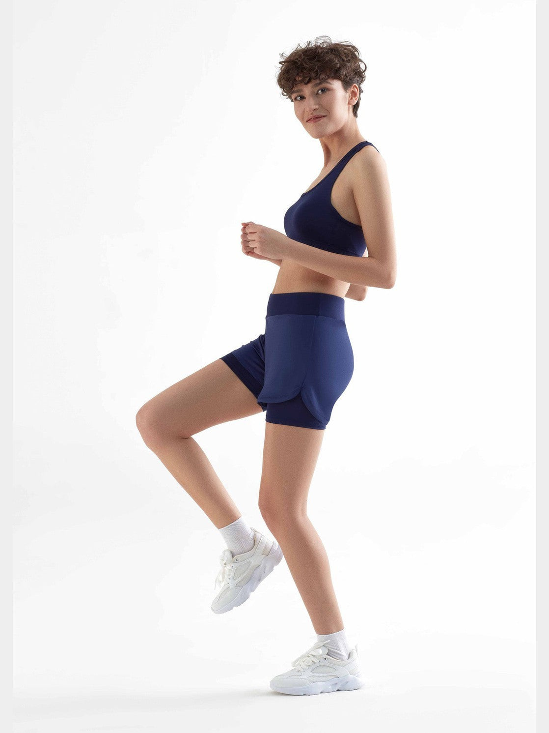Women's Sport Shorts Recycled, Navy