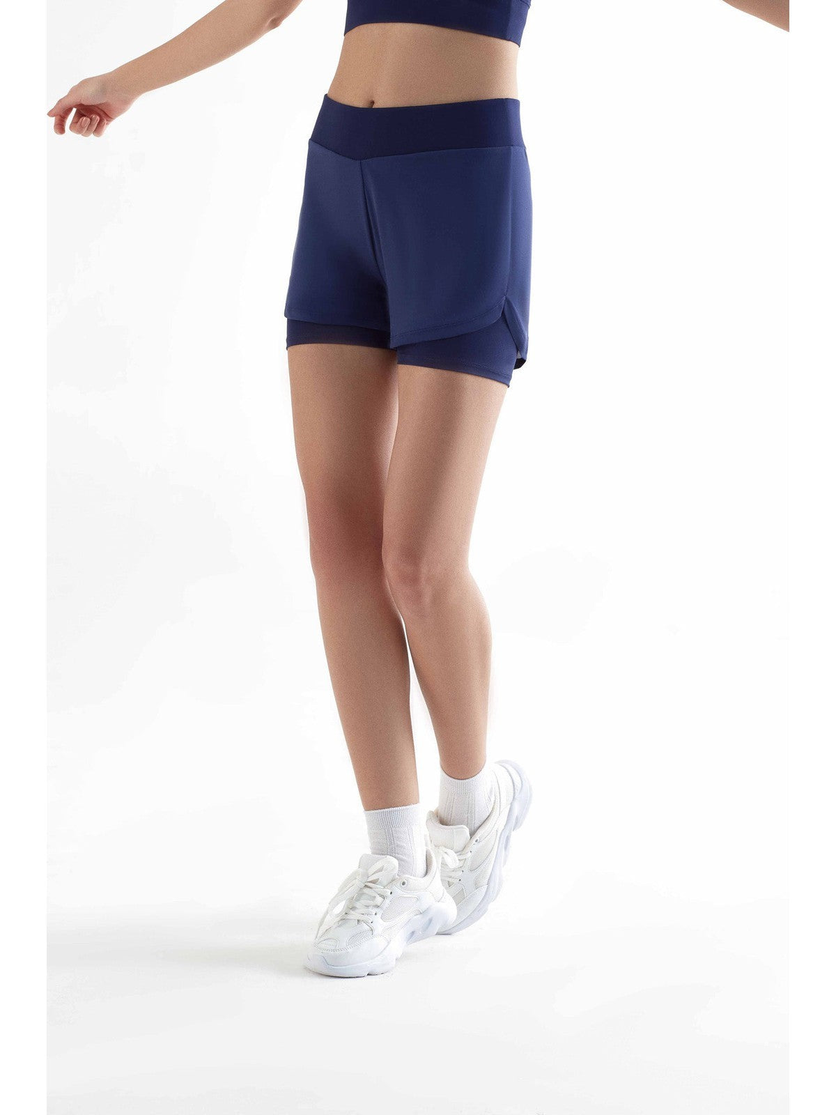 Women's Sport Shorts Recycled, Navy — True North