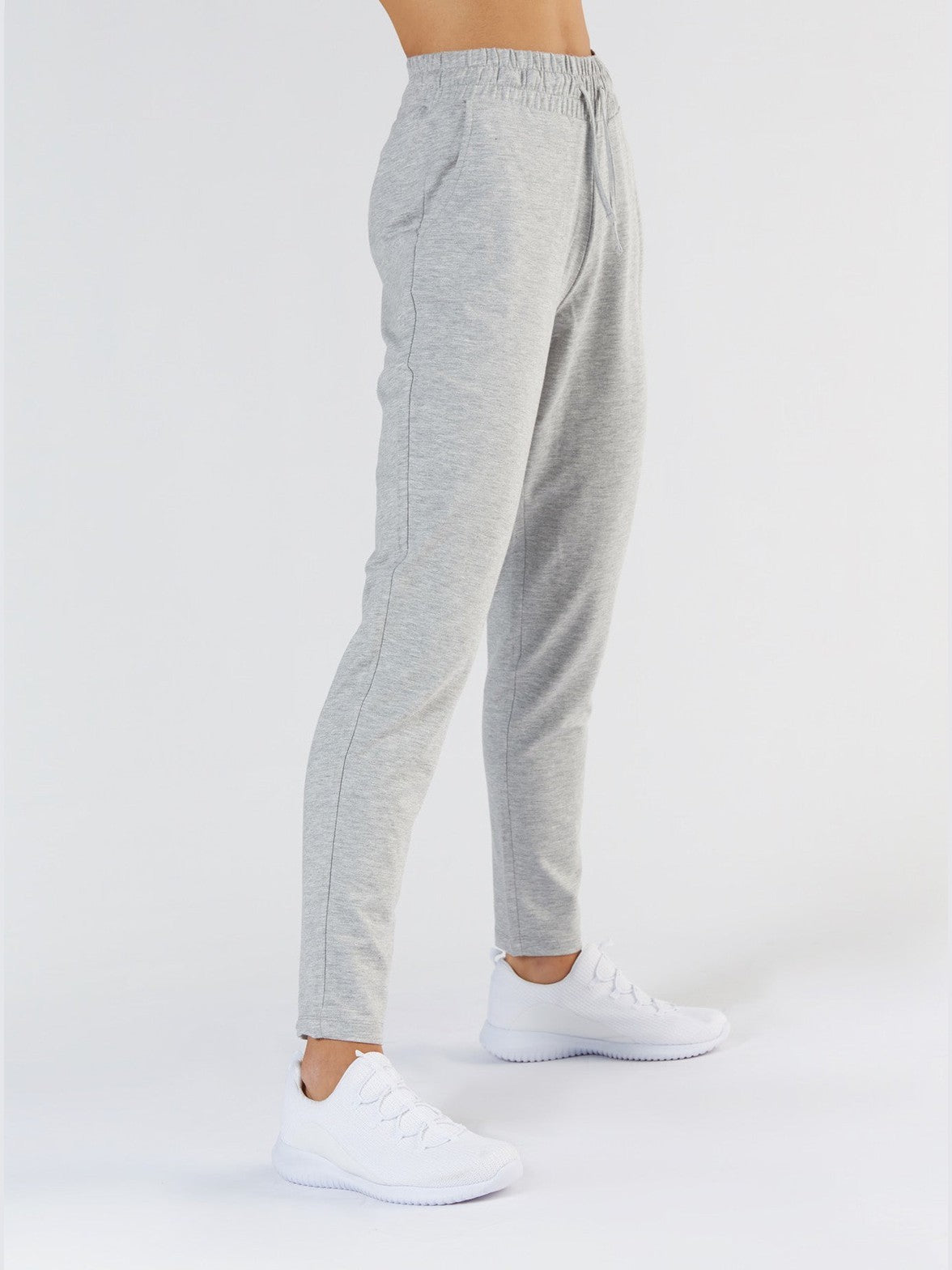 TENCEL™ Active Women's Jogging Trousers, Light Grey-Melange — True North, view 2