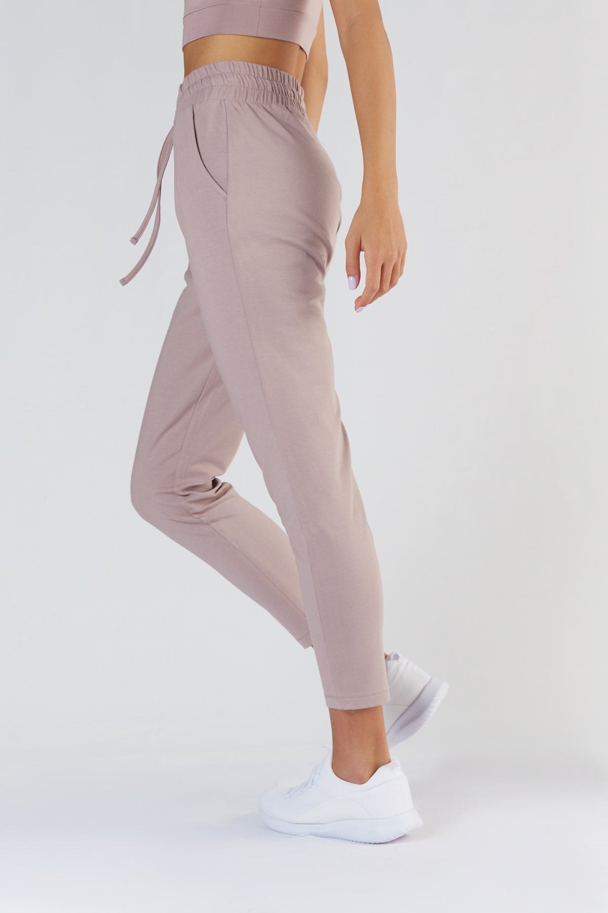TENCEL™ Active Women's Jogging Trousers, Lilac — True North, view 3