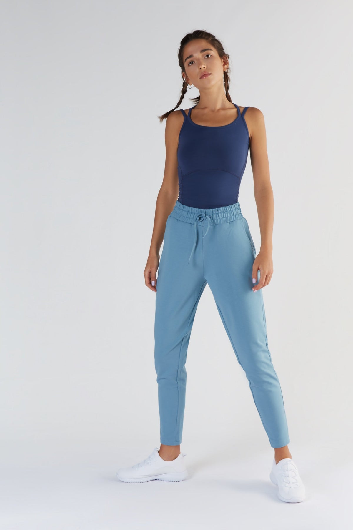 TENCEL™ Active Women's Jogging Trousers, Atlantic Blue — True North, view 5