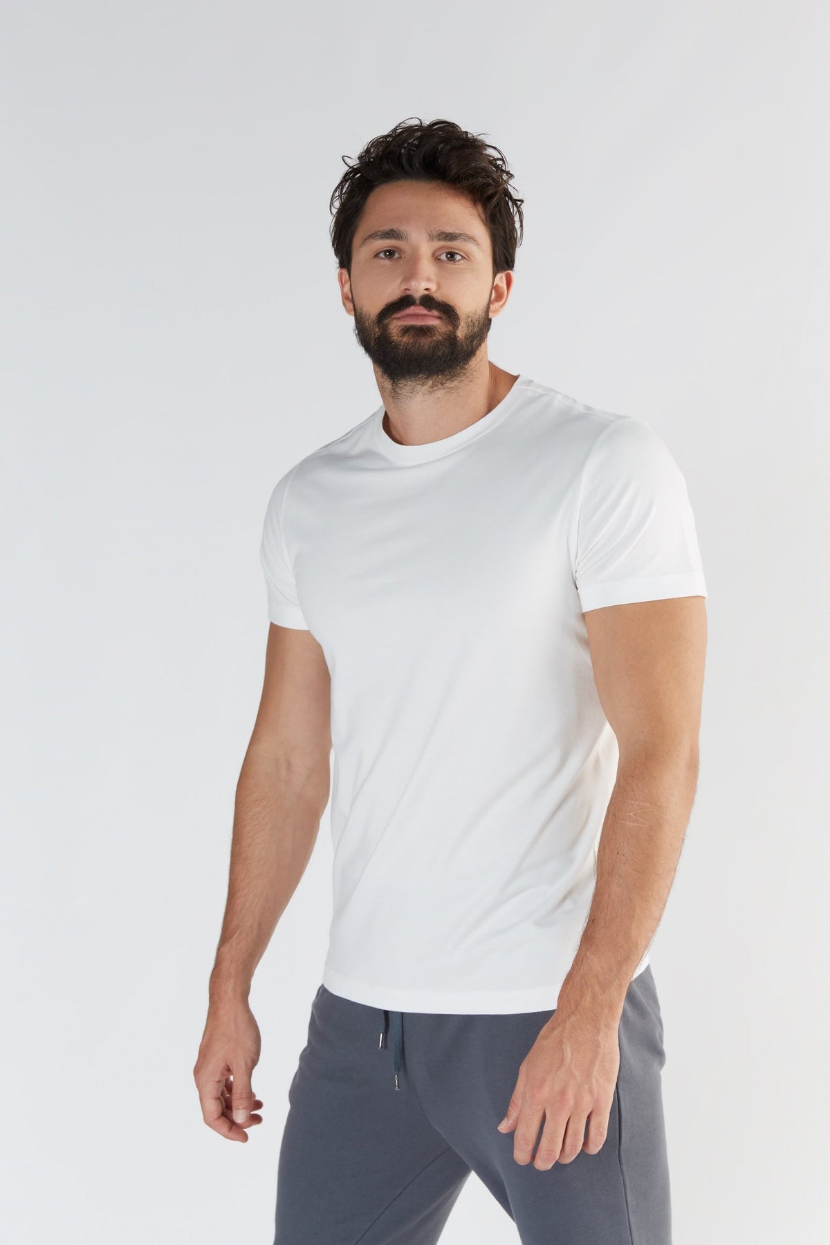 TENCEL™ Active Men's T-Shirt, White — True North, view 2