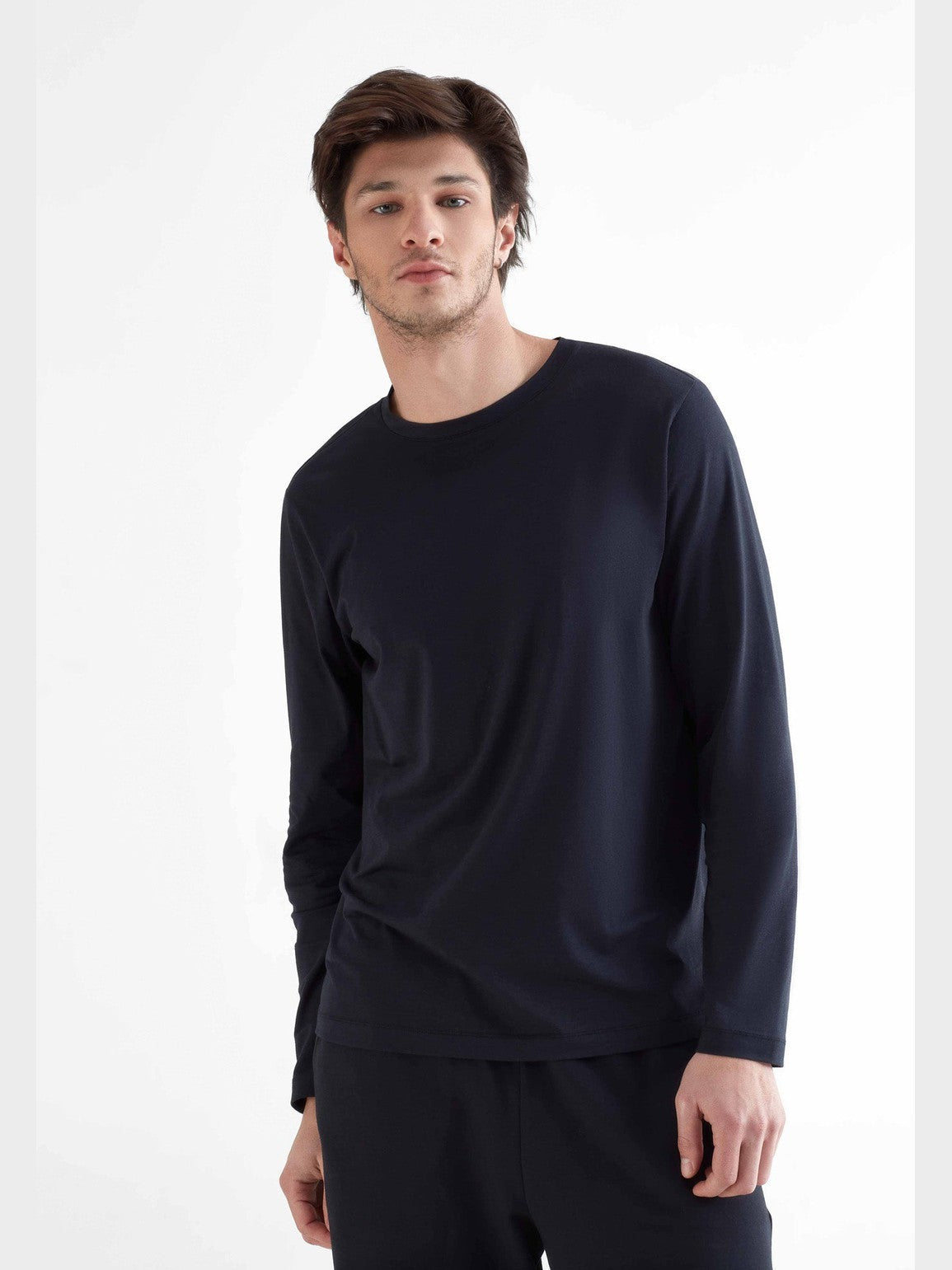 TENCEL™ Active Men's Long Sleeve Top, Black — True North