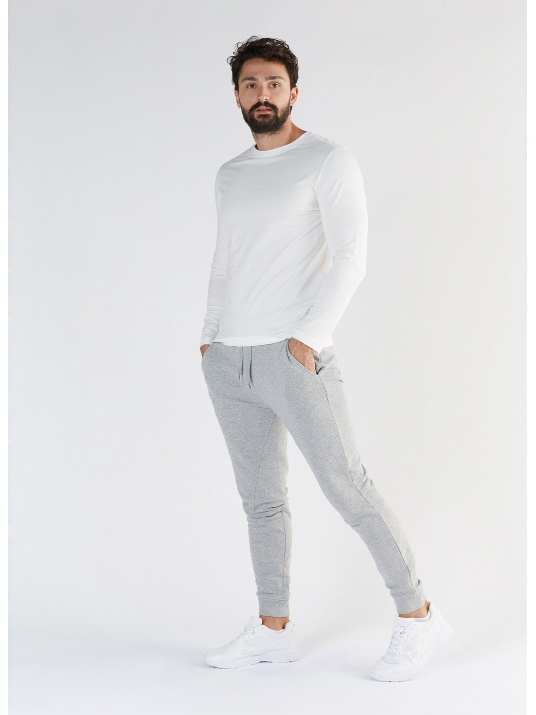 TENCEL™ Active Men's Long Sleeve Top, White