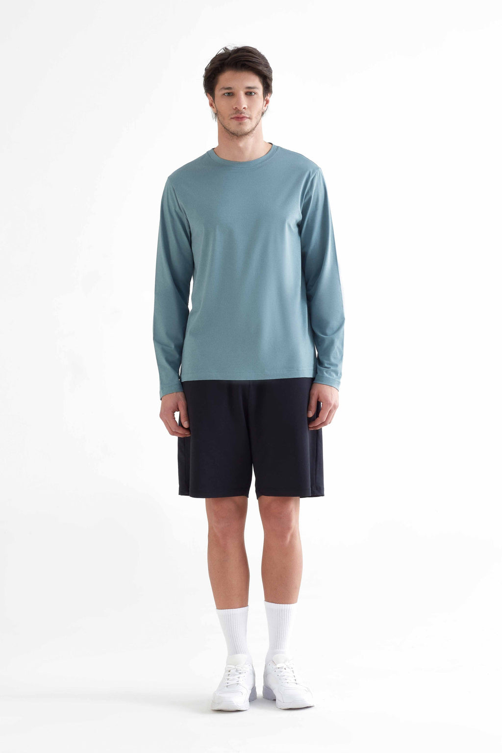 TENCEL™ Active Men's Long Sleeve Top, Light Grey