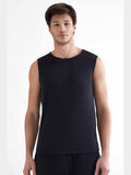 Men's Vest Top/ Vest Recycled, Black