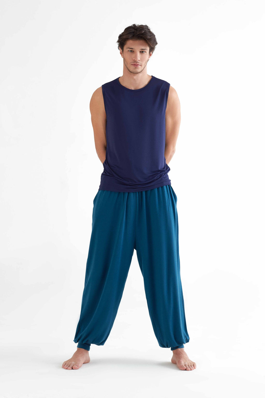 Men's Vest Top/ Vest Recycled, Navy