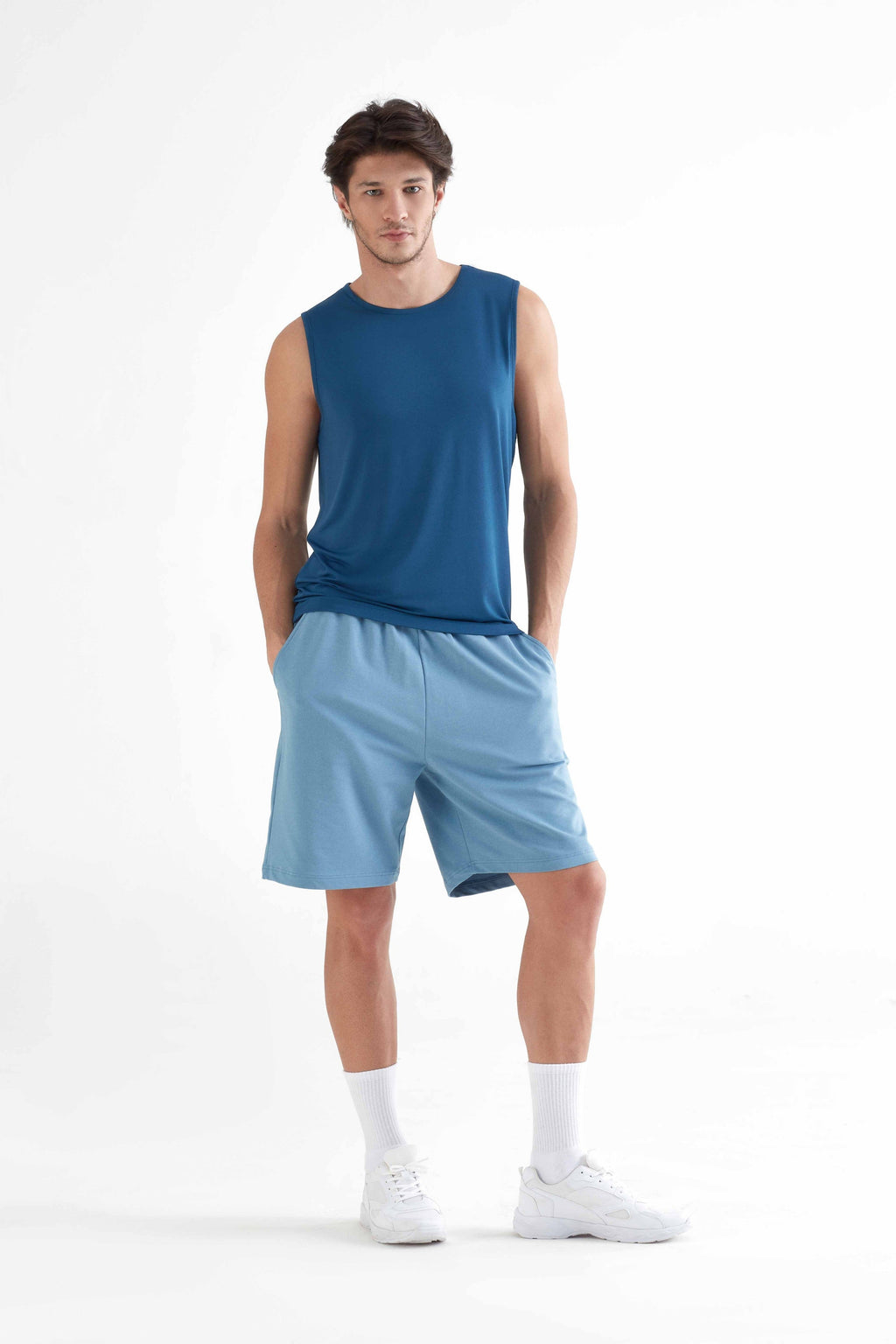 Men's Vest Top/ Vest Recycled, Petrol