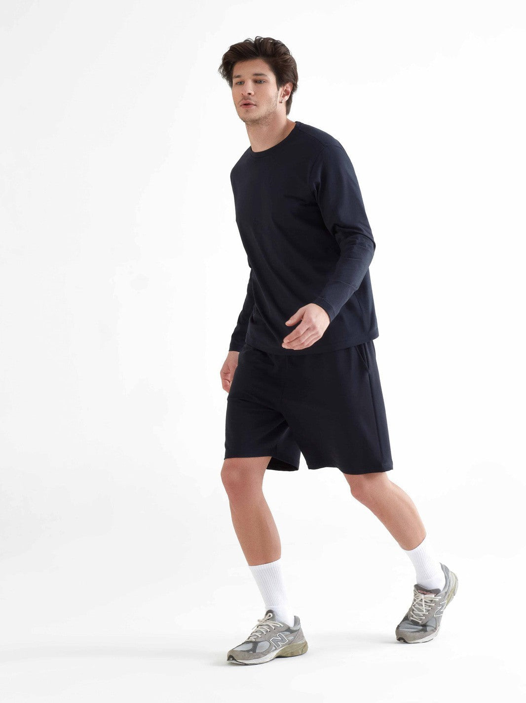 TENCEL™ Active Men's Shorts, Black — True North, view 3