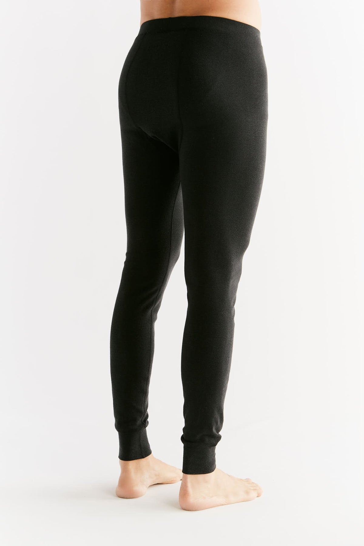 Men's Warm Leggings, Black — True North, view 3