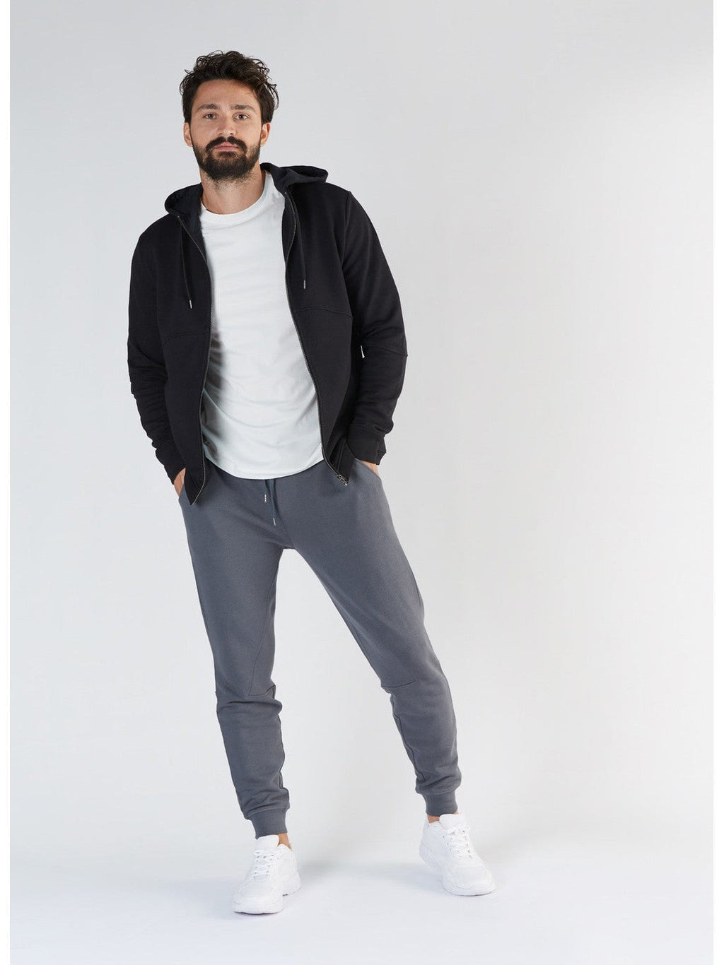 TENCEL™ Active Men's Hoodie Jacket, Black