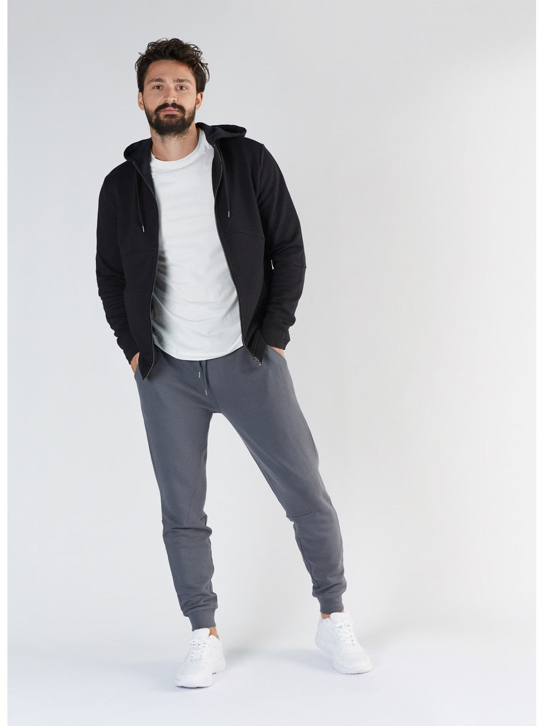 TENCEL™ Active Men's Hoodie Jacket, Black
