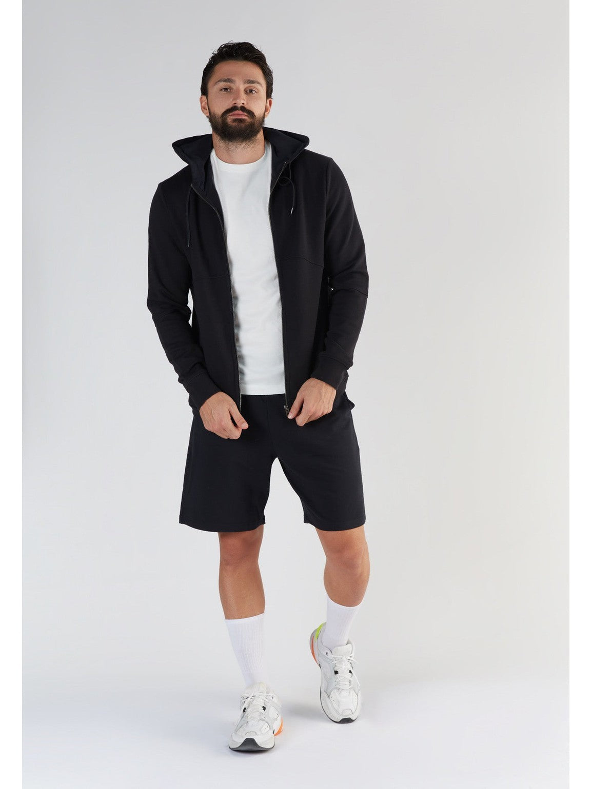 TENCEL™ Active Men's Hoodie Jacket, Black
