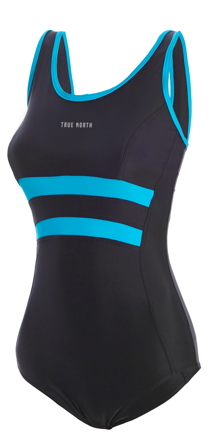 Women's Sport - Swimsuit – Sustainable, ECONYL ® Recycled, Made in EU, Quick Drying, Black