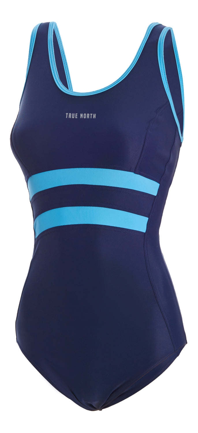 Women's Sport - Swimsuit – Sustainable, ECONYL ® Recycled, Made in EU, Quick Drying, Navy
