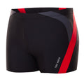 Men's Trunk Swim Shorts – Sustainable, ECONYL ®, Quick Drying, Black - Red