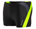 Men's Trunk Swim Shorts – Sustainable, ECONYL ®, Quick Drying, Black - Yellow