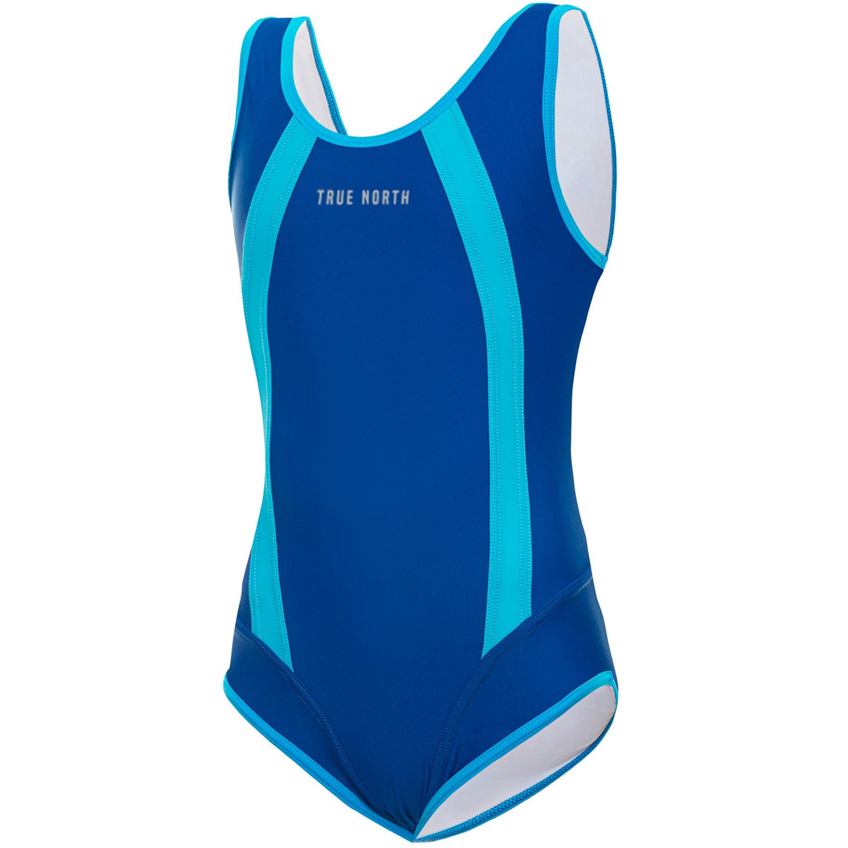 Girls' Swimsuit – Sustainable, ECONYL ®, UV Protection, Crystal Blue