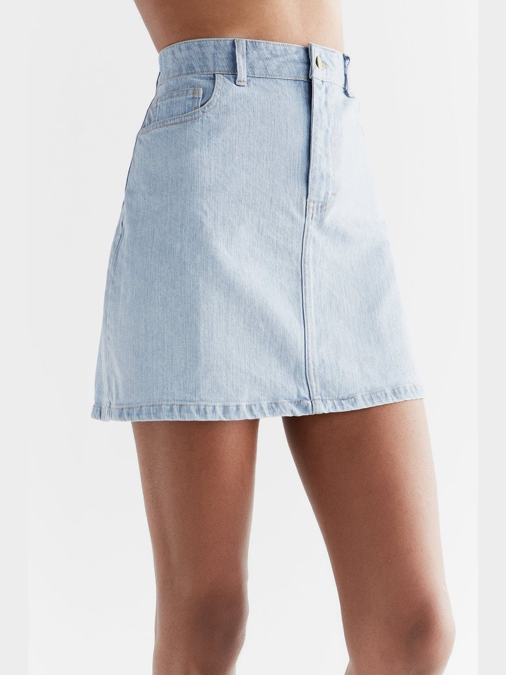 Women's Denim - Skirt, Light Slate Blue