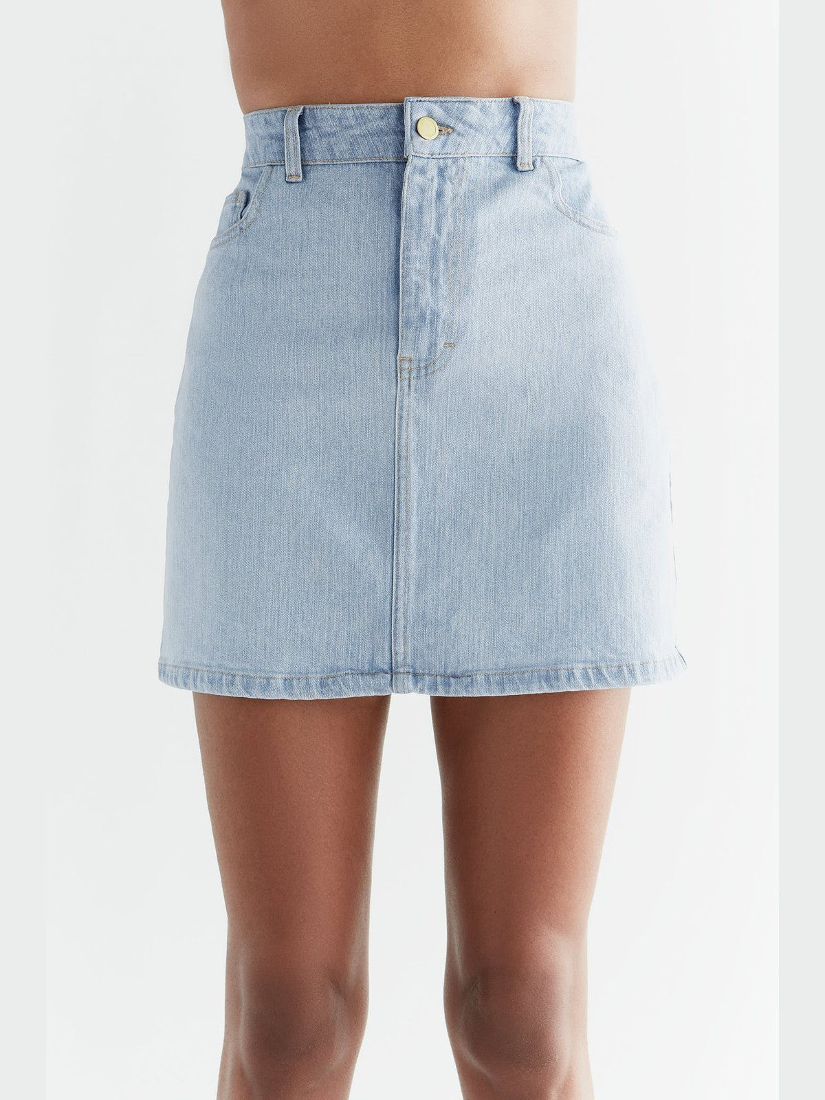 Women's Denim - Skirt, Light Slate Blue